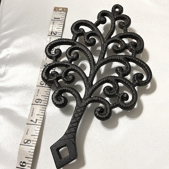 1951 Vintage JZH “Family Tree” - Cast Iron Trivet Decorative Wall Hanging - Picture 9 of 10